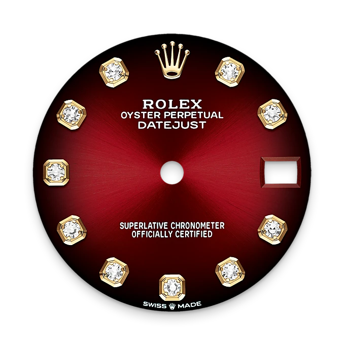 rolex M278288RBR-0041 - Quadrante rosso ombré