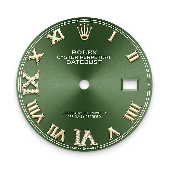 rolex M126283RBR-0012   - Il quadrante verde oliva