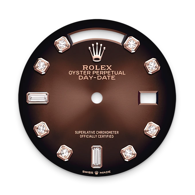 rolex M128235-0037   - Il quadrante marrone ombré