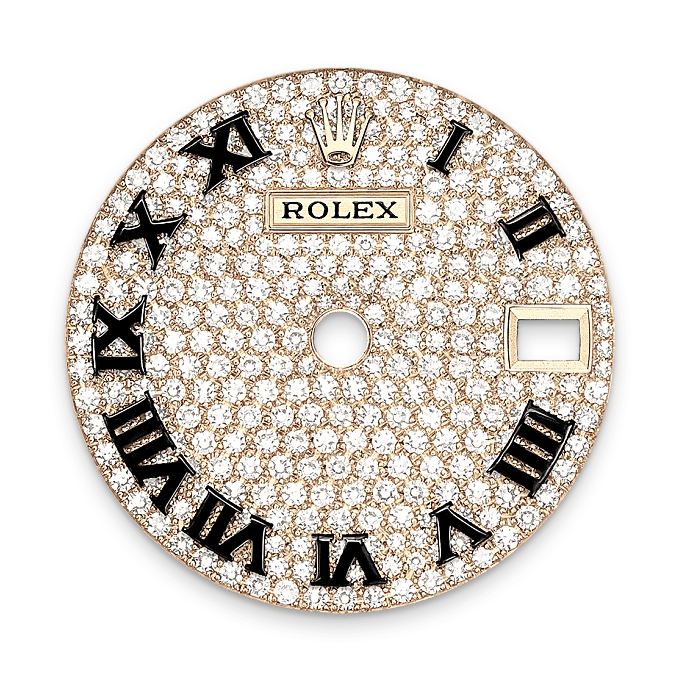 rolex M279458RBR-0001   - Il quadrante con pavé di diamanti