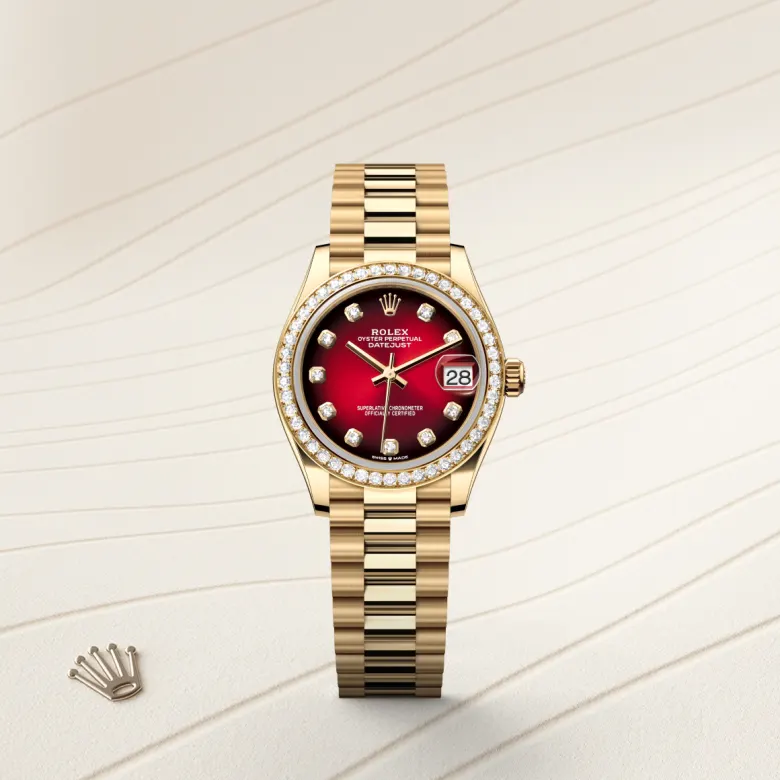 rolex M278288RBR-0041 - Quadrante rosso ombré