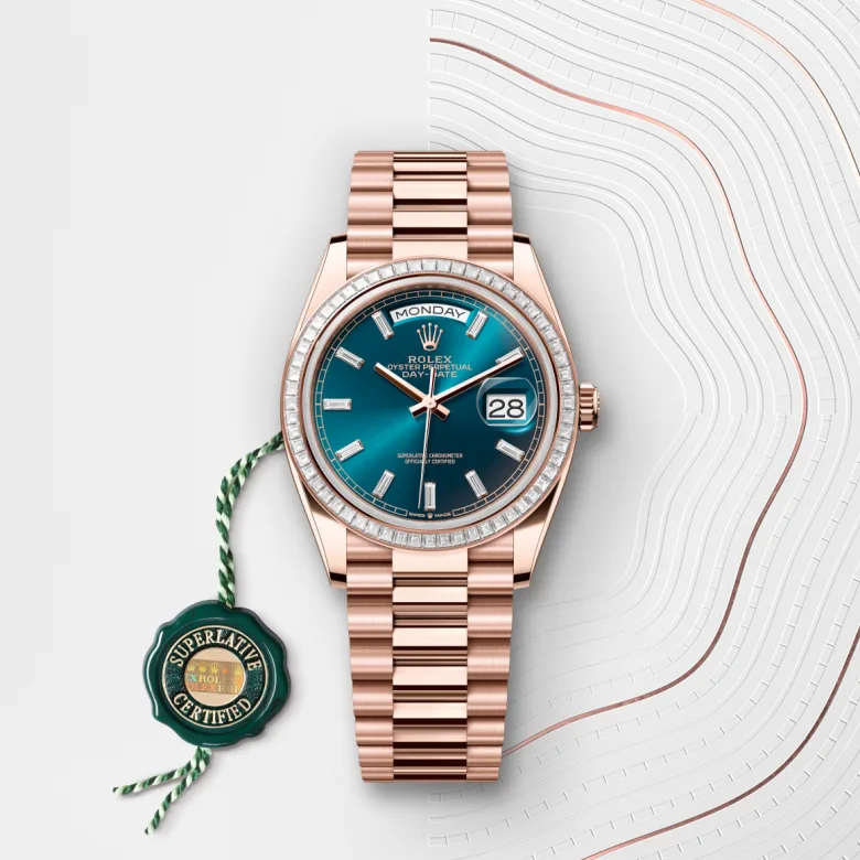rolex M128395TBR-0032 - Quadrante blu‑verde