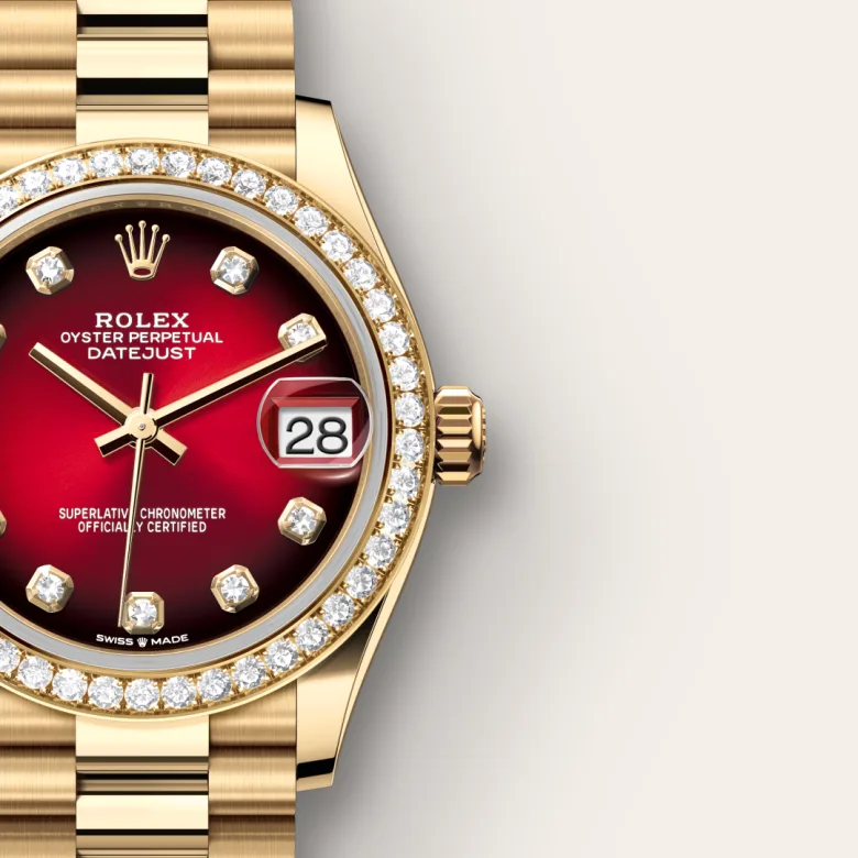 rolex M278288RBR-0041 - Quadrante rosso ombré